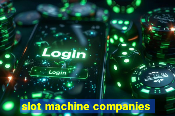 slot machine companies