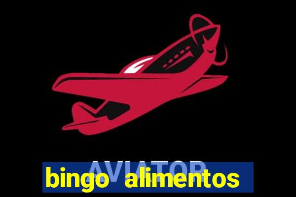 bingo alimentos para imprimir