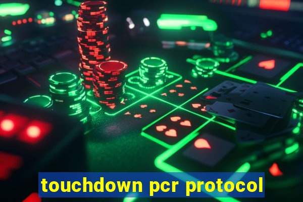 touchdown pcr protocol