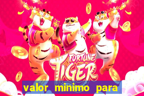 valor minimo para jogar no tigre