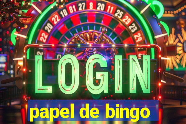 papel de bingo