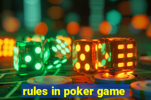 rules in poker game