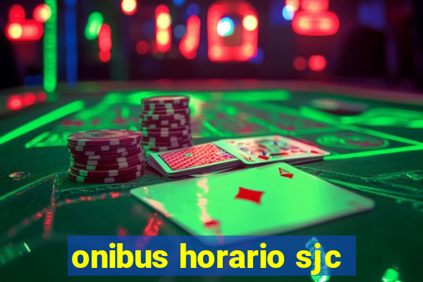 onibus horario sjc