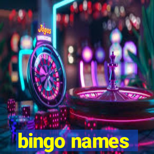 bingo names