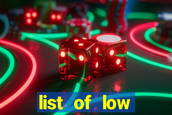 list of low variance slot machines