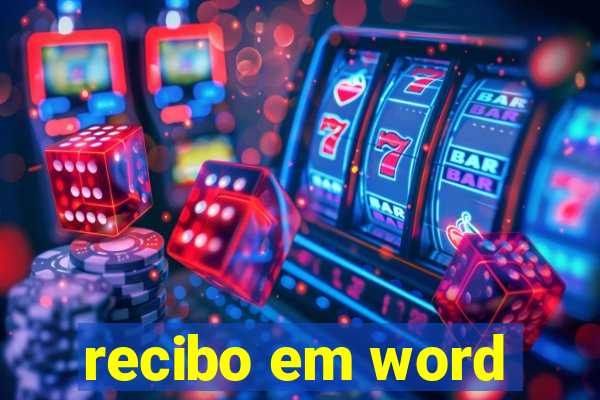 recibo em word