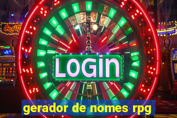 gerador de nomes rpg