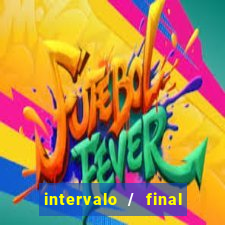 intervalo / final do jogo