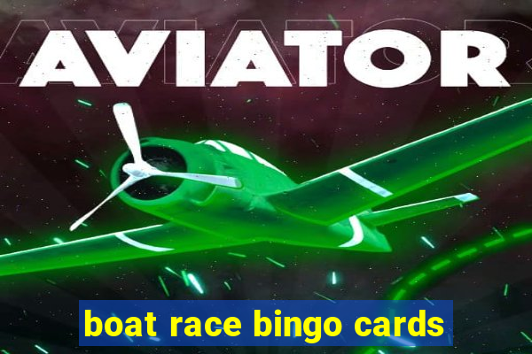 boat race bingo cards