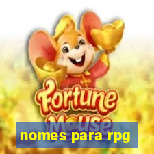 nomes para rpg