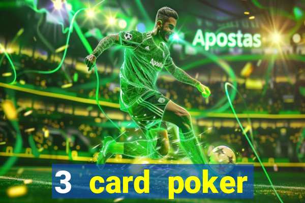 3 card poker casino game