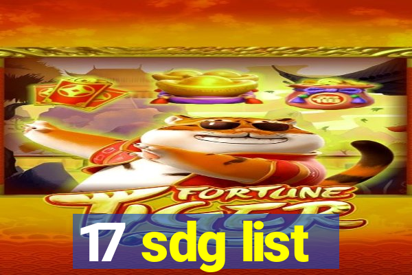 17 sdg list