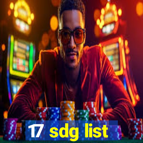 17 sdg list