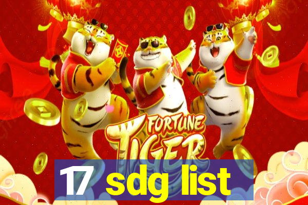 17 sdg list