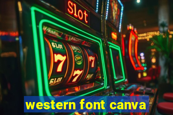 western font canva