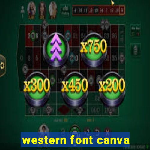 western font canva