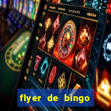 flyer de bingo para editar