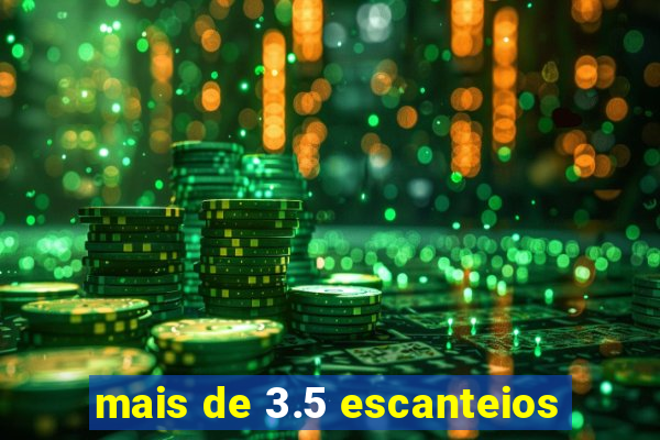 mais de 3.5 escanteios