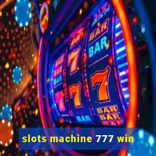 slots machine 777 win