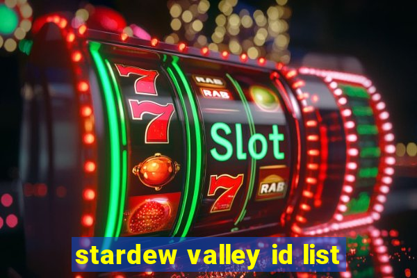 stardew valley id list