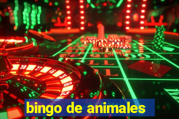 bingo de animales