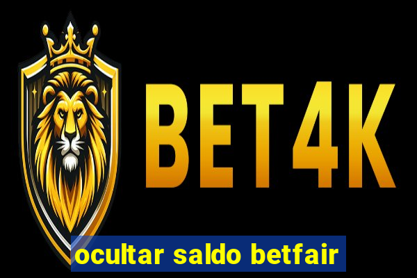 ocultar saldo betfair