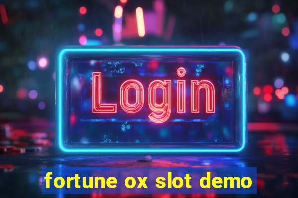 fortune ox slot demo