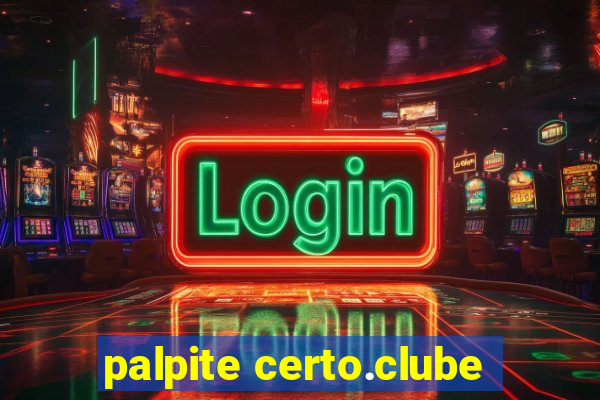 palpite certo.clube