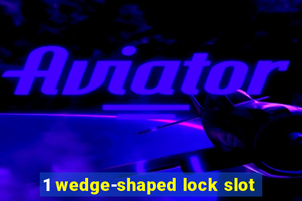 1 wedge-shaped lock slot