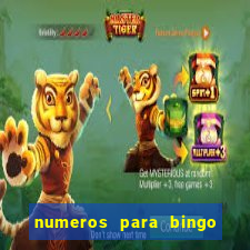 numeros para bingo de 1 a 90