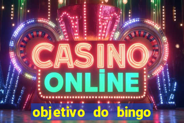 objetivo do bingo de letras