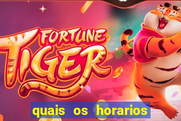 quais os horarios que o fortune tiger paga