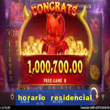 horario residencial das flores