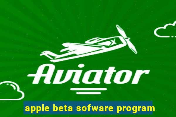 apple beta sofware program