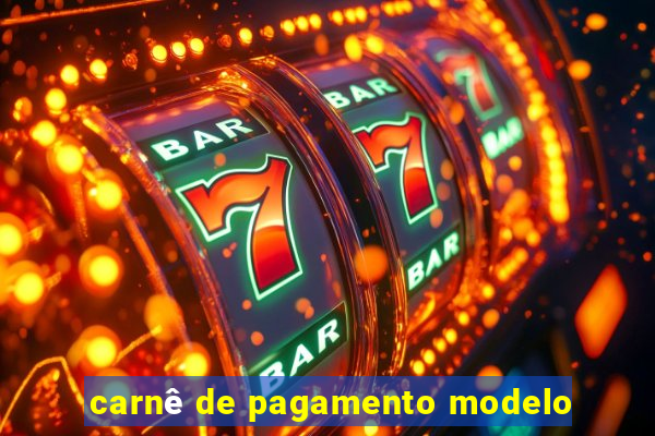 carnê de pagamento modelo