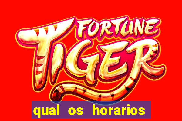 qual os horarios que o fortune tiger paga