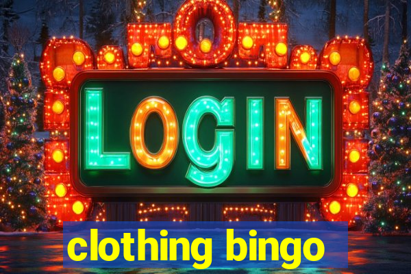 clothing bingo