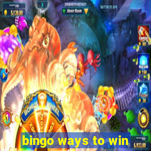 bingo ways to win