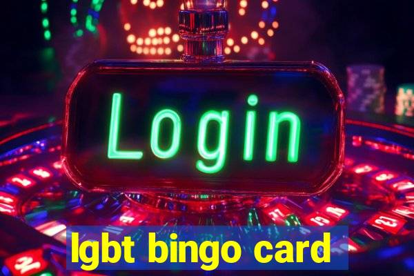 lgbt bingo card