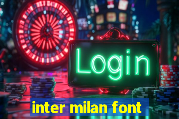 inter milan font