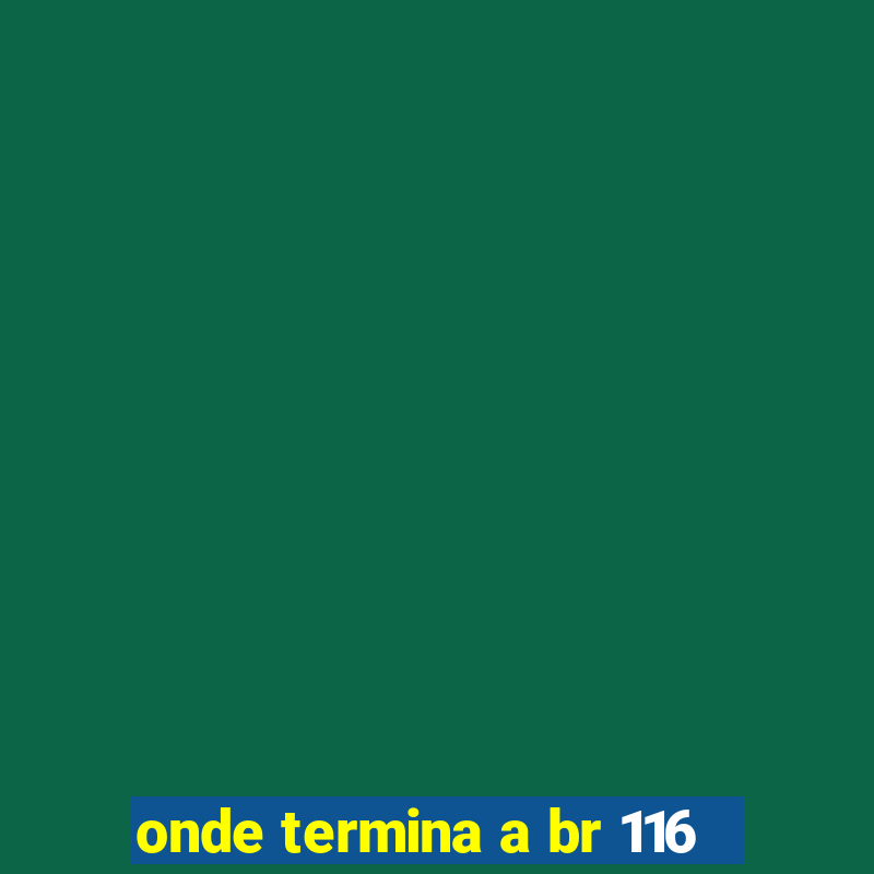 onde termina a br 116