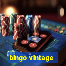 bingo vintage