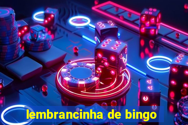 lembrancinha de bingo