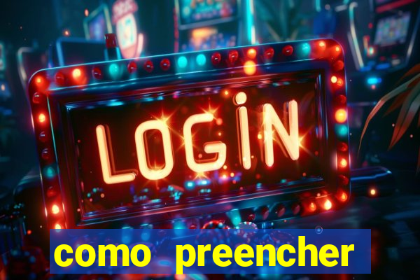 como preencher recibo de pagamento