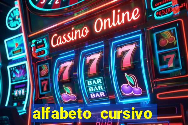 alfabeto cursivo pontilhado para imprimir pdf