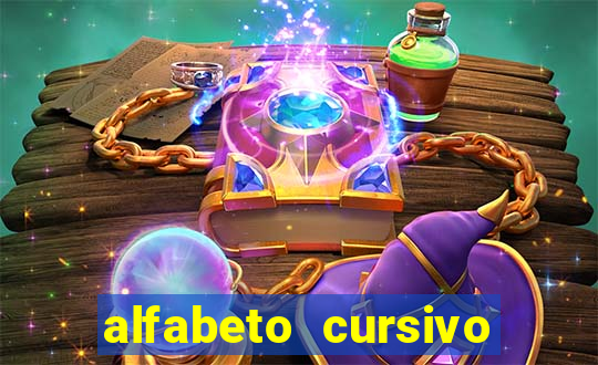 alfabeto cursivo pontilhado para imprimir pdf