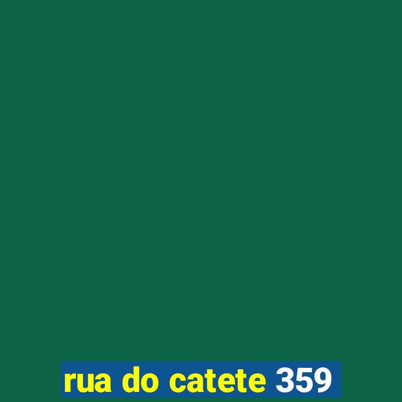 rua do catete 359