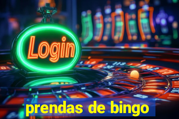 prendas de bingo