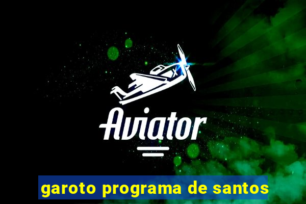 garoto programa de santos