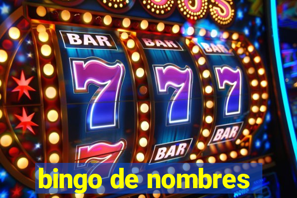 bingo de nombres